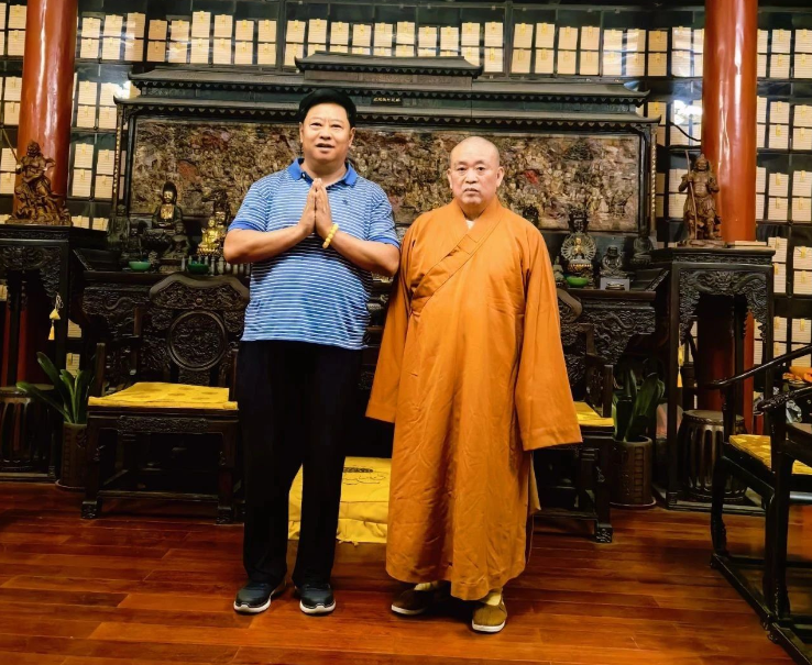 华泰智能装备集团董事长闫子鹏拜访释永信方丈